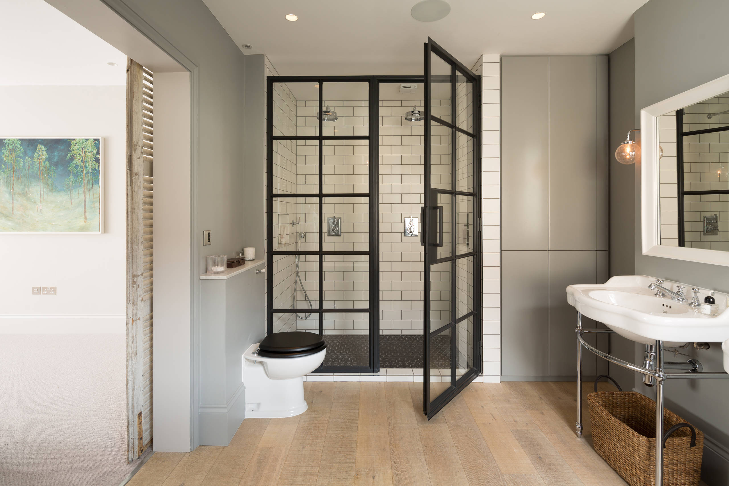 Double Glass Door With Aluminum Frame