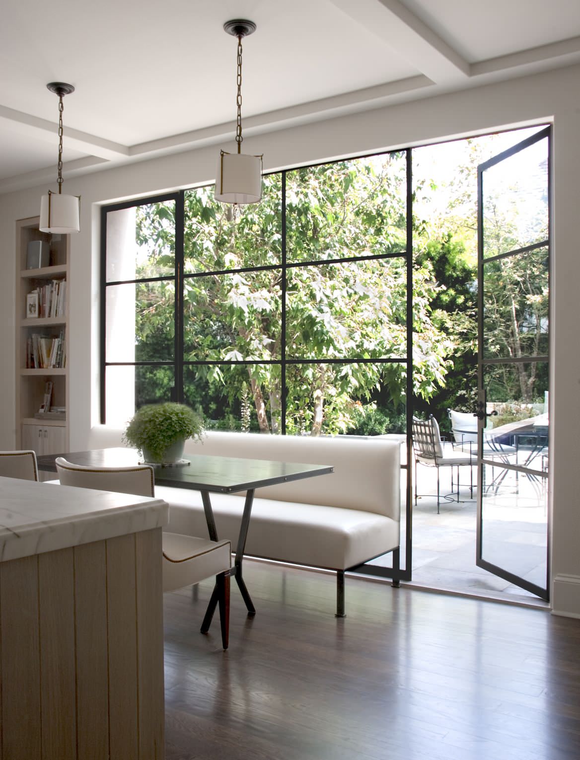 Double Glass Door With Aluminum Frame