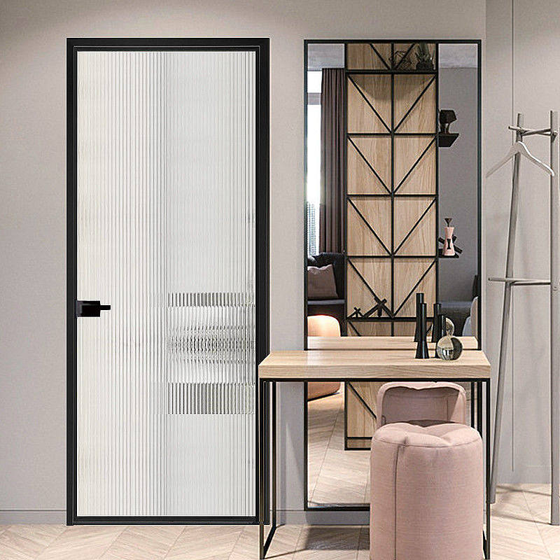 Glass Casement Door With Aluminum Frame
