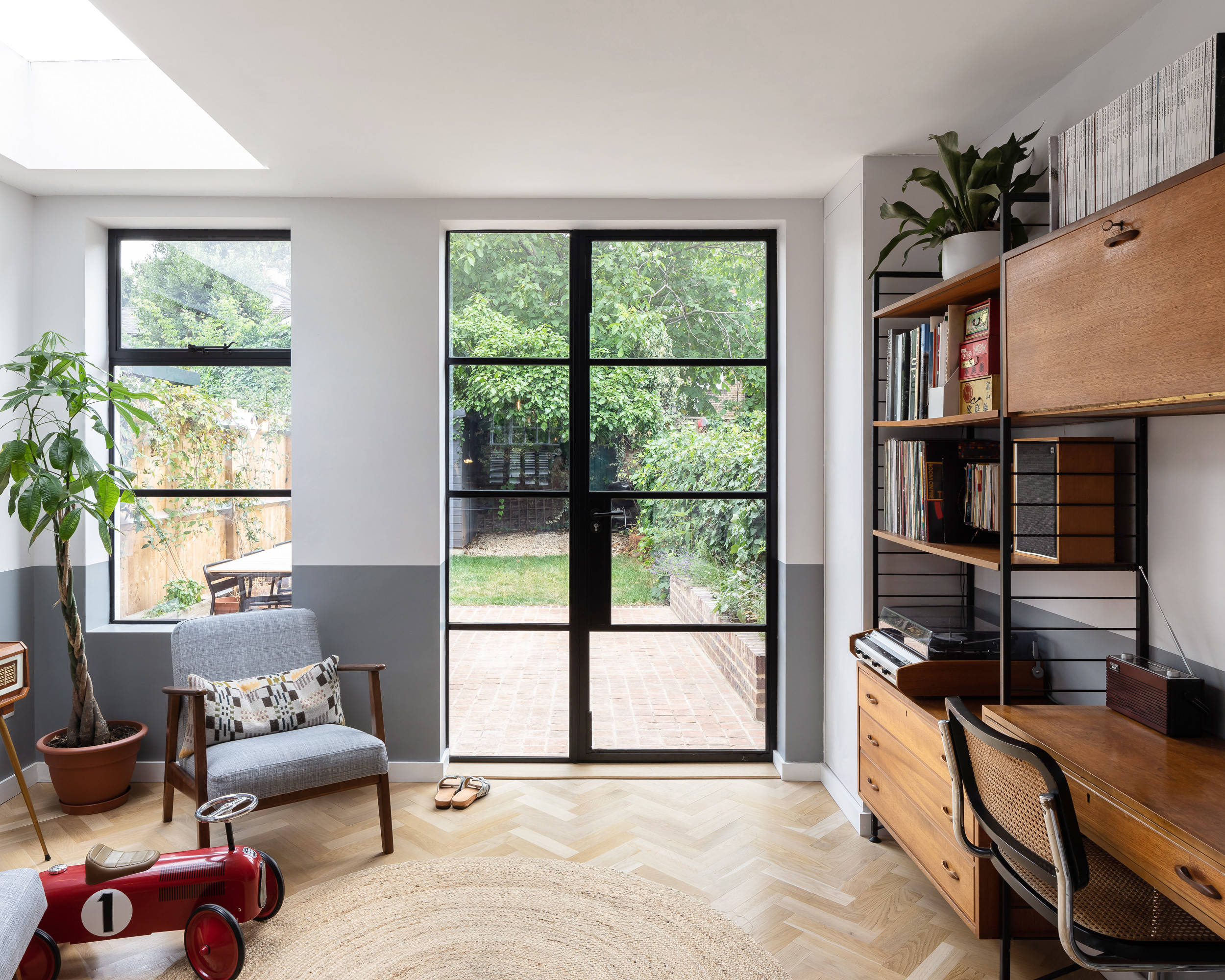 Double Glass Door With Aluminum Frame