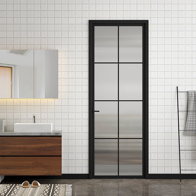 Glass Casement Door With Aluminum Frame