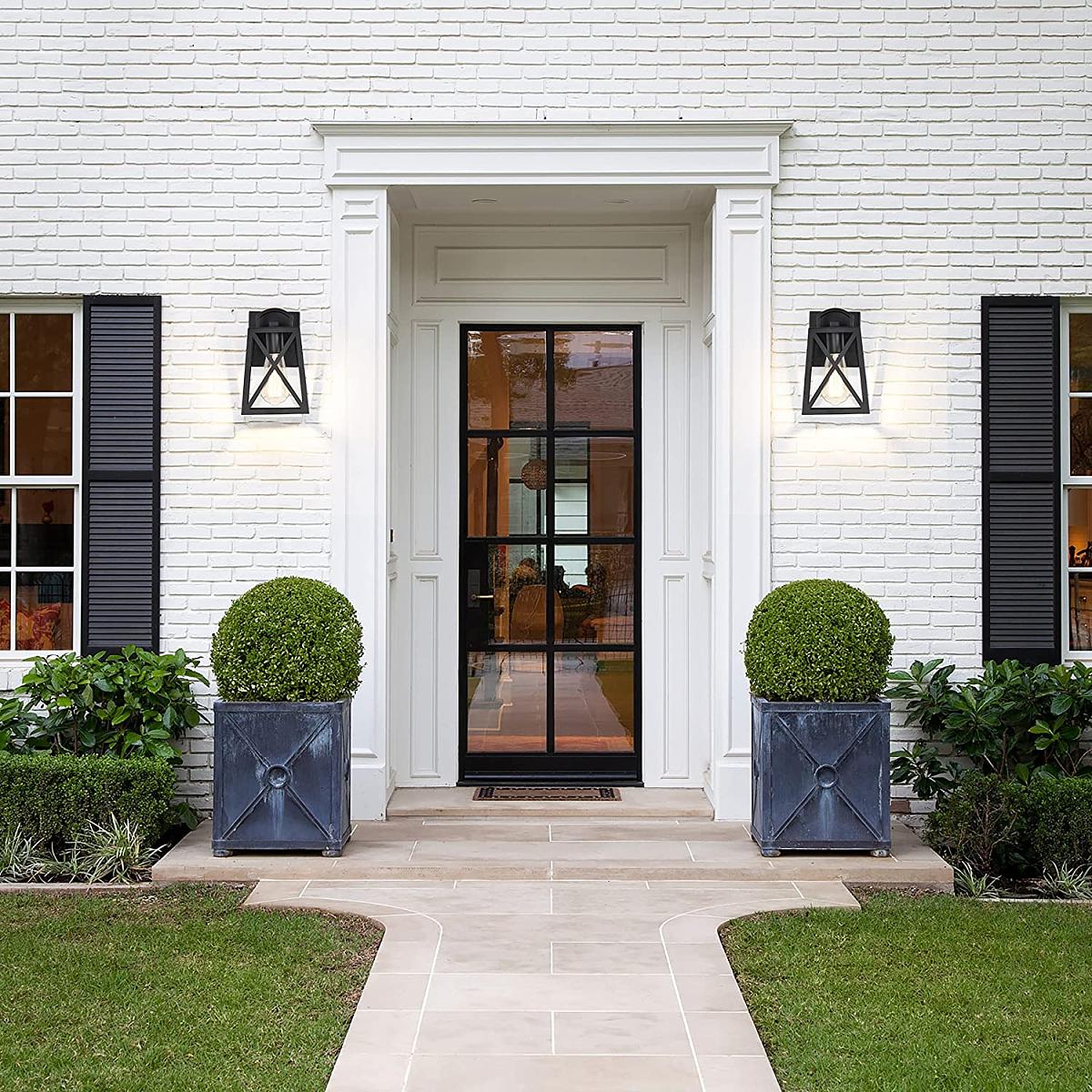 Glass Casement Door With Aluminum Frame