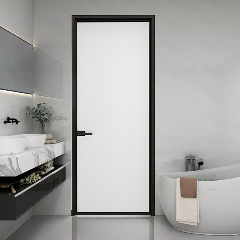Glass Casement Door With Aluminum Frame