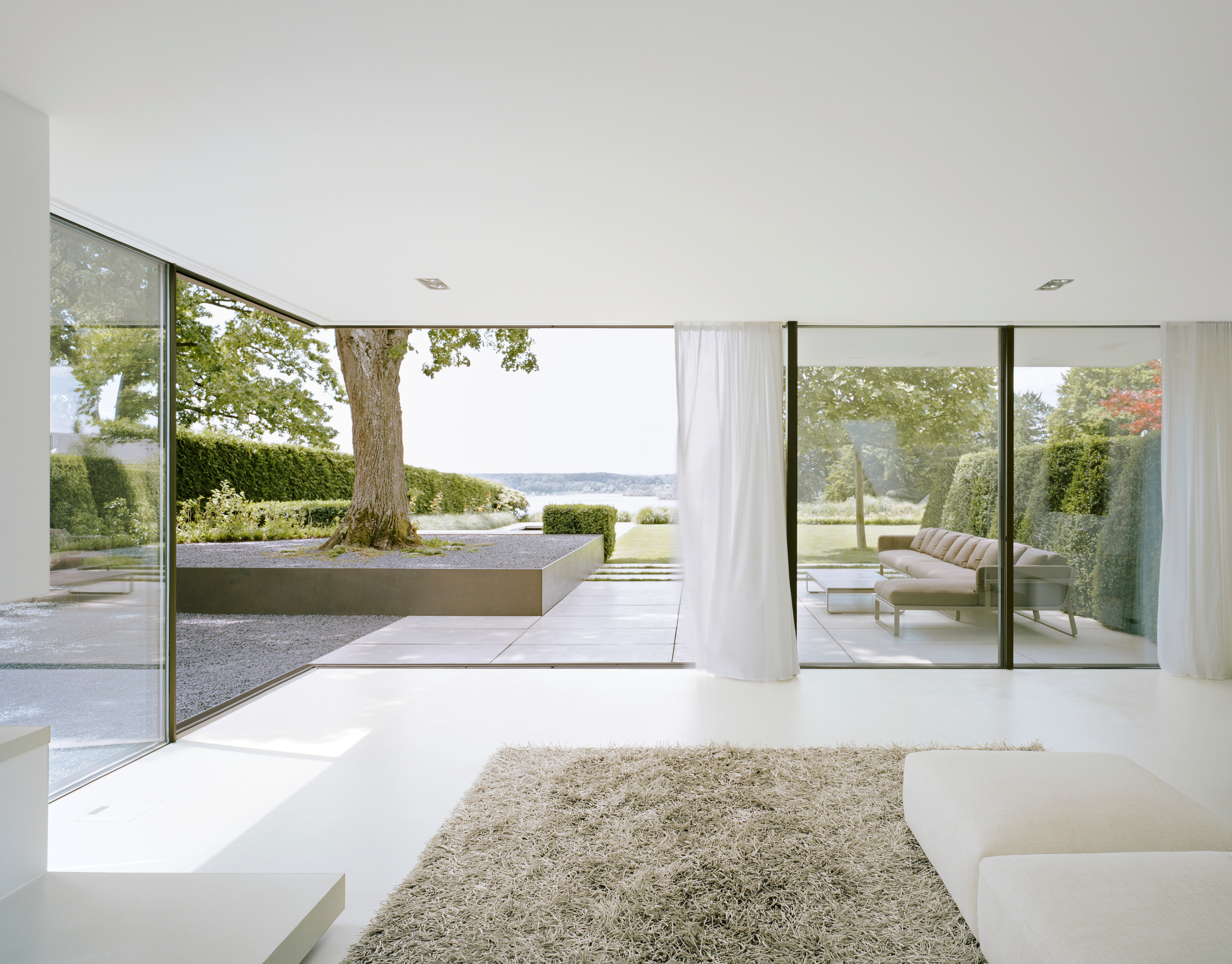 Sliding Glass Door With Narrow Aluminum Frame