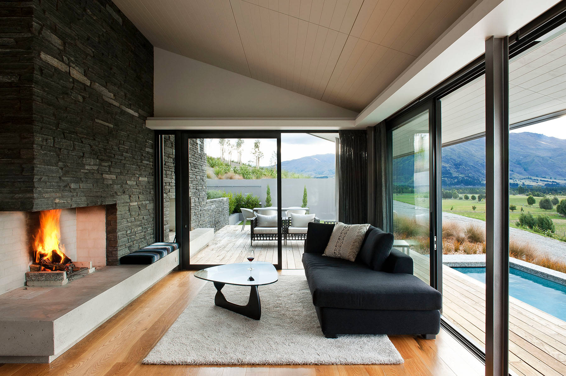 Glass Sliding Door With Aluminum Frame
