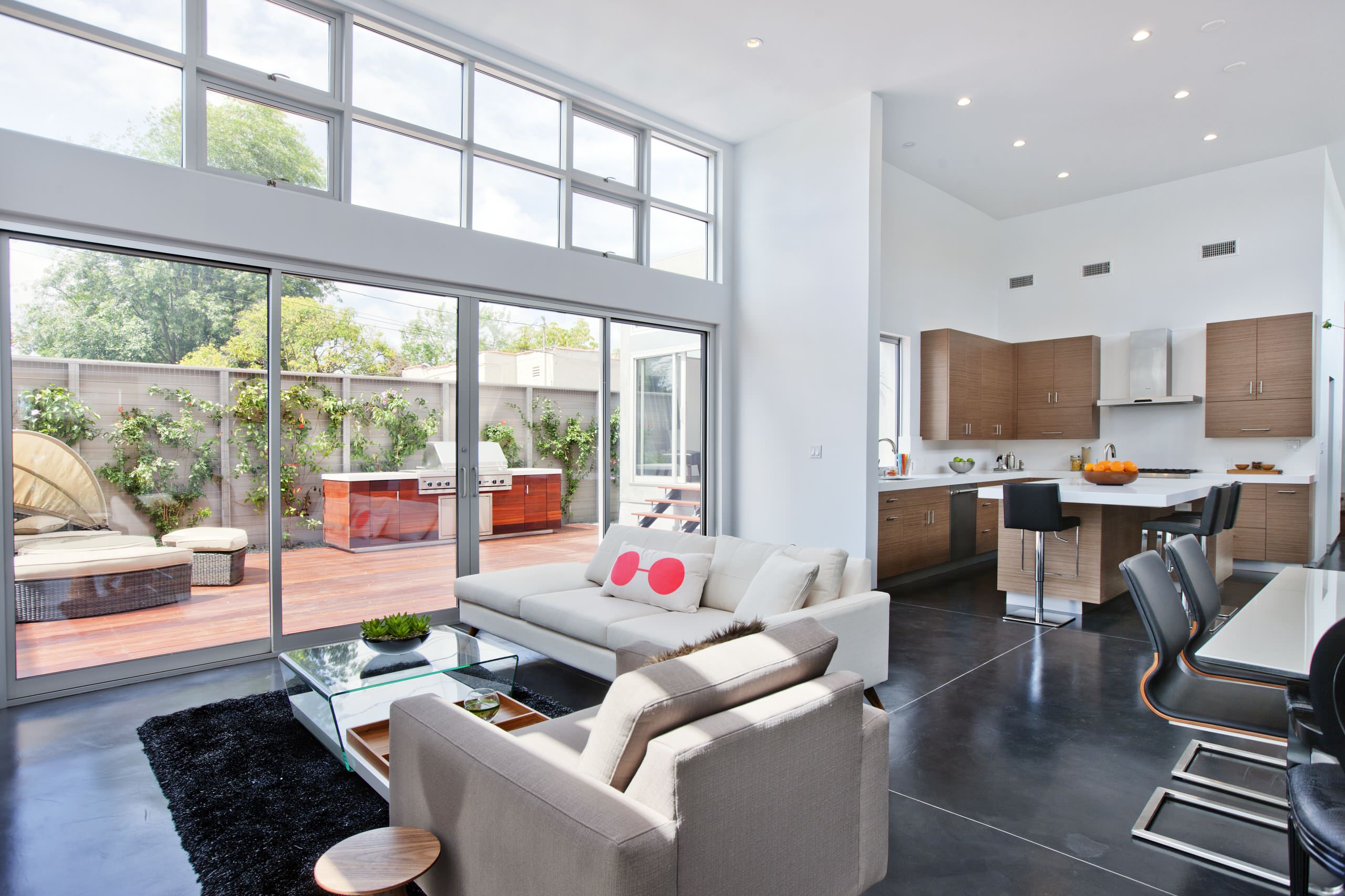 Glass Sliding Door With Aluminum Frame
